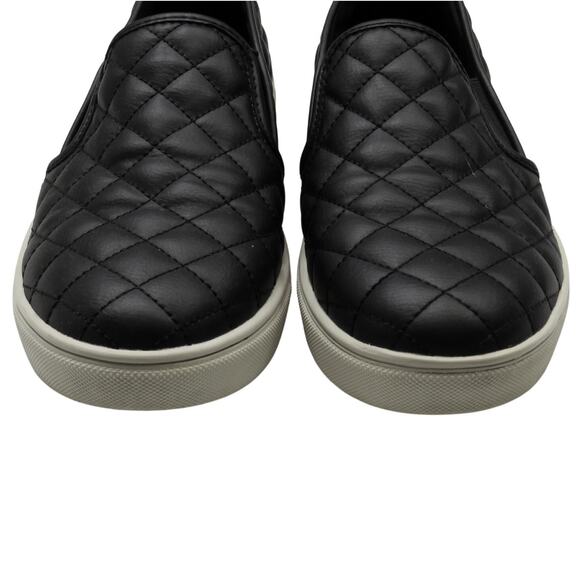 Steve Madden Ecentrcq Black Quilted Leather Sneakers Size 8 Chunky Platform - Picture 5 of 12